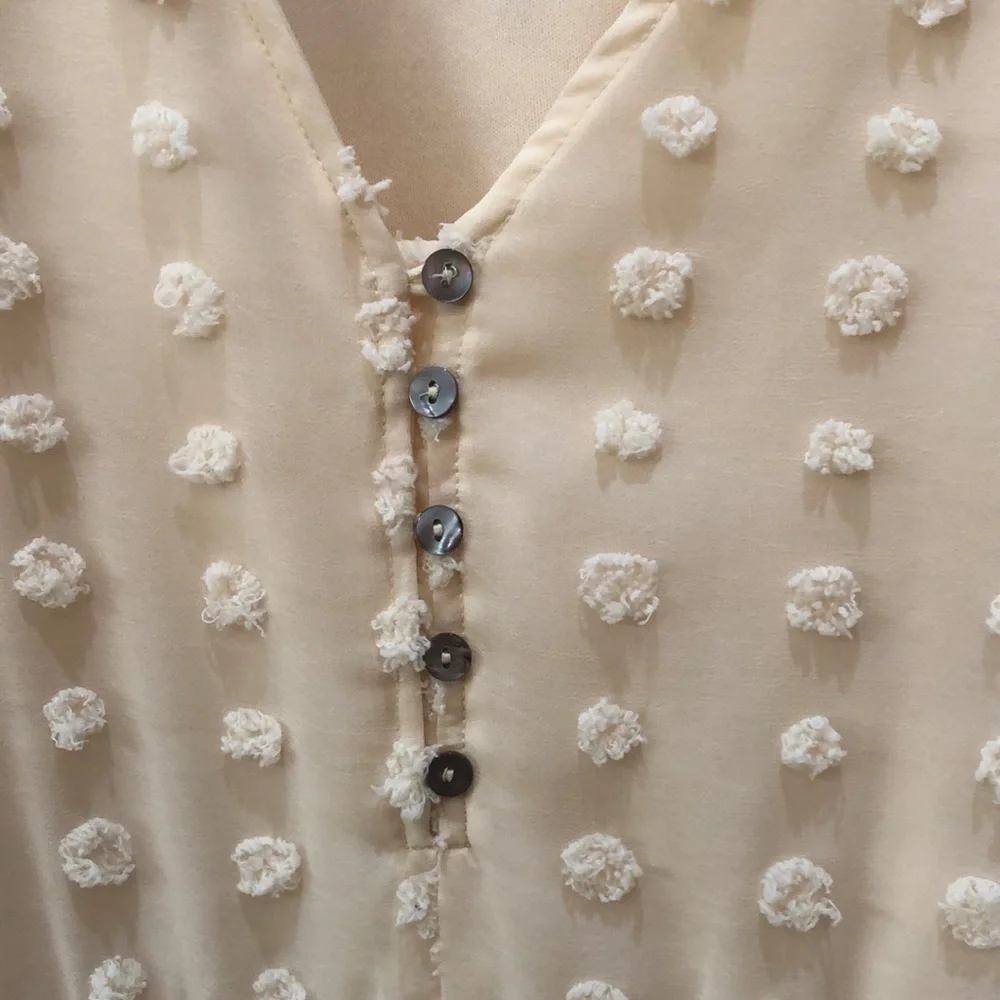 Entro Cream Textured Dress - Picture 2 of 8